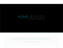 Tablet Screenshot of homemethods.com